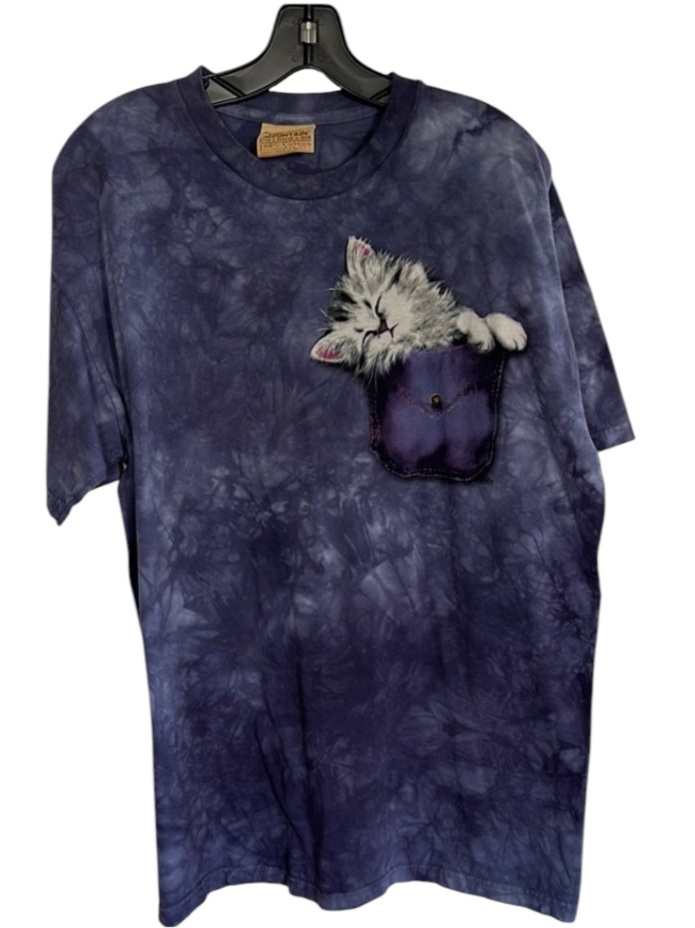 The Mountain 90’s Tie Dye Cat Unisex Tee